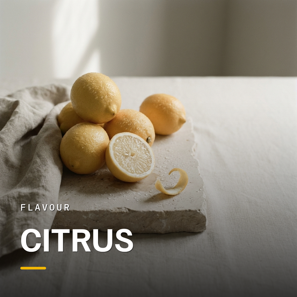 Citrus flavour nicotine pouches
